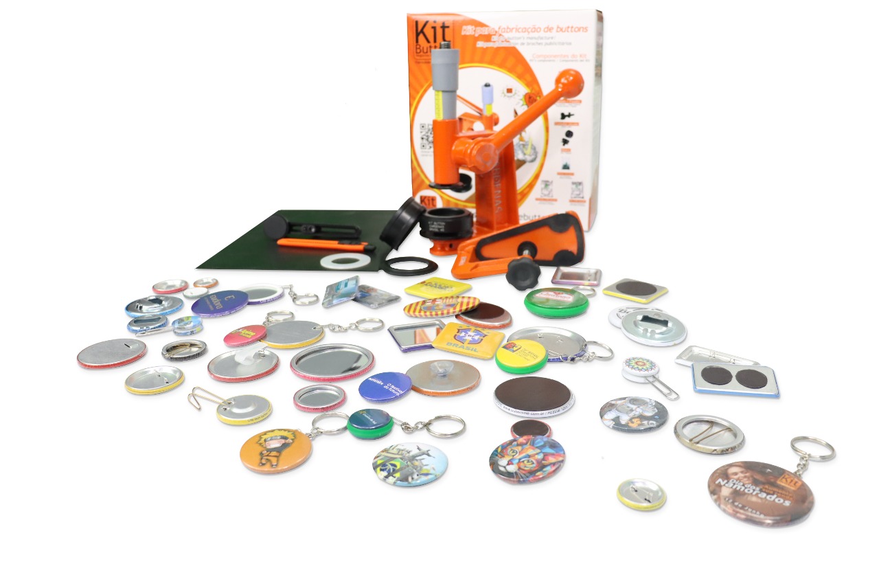 Máquina de fazer bottons e chaveiros: versatilidade para seu negócio